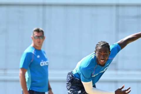 Jofra Archer bowls in nets with elbow heavily strapped to give England a boost in West Indies