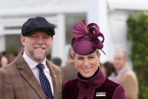 Zara Tindall and husband Mike along with John Motson lead celebs at packed out Cheltenham Festival..