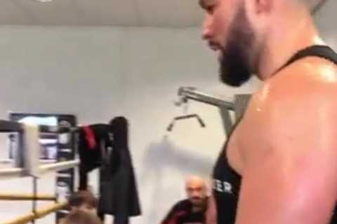 Tyson Fury leaks inside footage of training camp as Gypsy King prepares to face Dillian Whyte at..