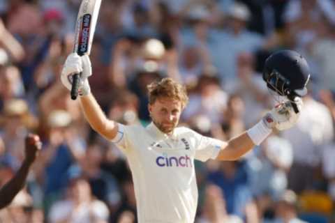 Root hits century as England dominate day one of Second Test vs West Indies as Lawrence falls..