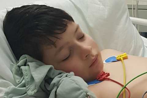 My healthy boy, 10, caught Covid and just had a headache – four weeks later he was fighting for..