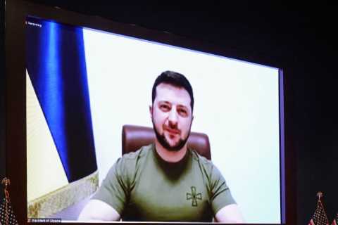 Invoking America’s Darkest Days, Zelensky Pleads for More U.S. Aid