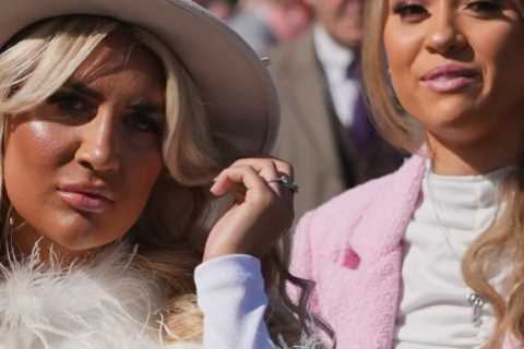 Cheltenham racegoers pull out all the stops for Gold Cup day with daring frocks and VERY fancy hats