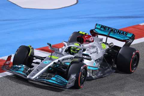 Lewis Hamilton only NINTH fastest in worrying Bahrain GP practice with F1 title rival Max..