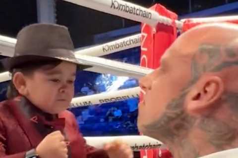 Hasbullah rival Abdu Rozik squares up with giant Martyn Ford at Probellum event in Dubai