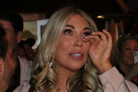 Frankie Essex breaks down in tears at her baby shower after finding out unborn twins’ gender