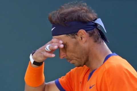 Rafa Nadal suffers breathing problems and leaves court dizzy in first defeat of season to Taylor..