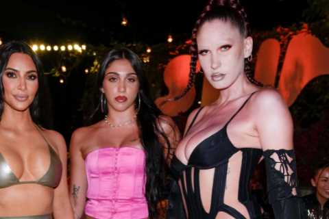 Kim Kardashian parties with Madonna’s daughter Lourdes at Skims event
