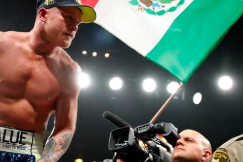 Errol Spence Jr says Canelo Alvarez has ‘got the chin’ to become first-ever man to be two-weight..