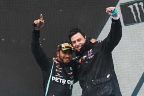 Toto Wolff says the price of fuel will drop before Lewis Hamilton wins another F1 title in worrying ..