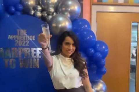 Inside The Apprentice winner Harpreet Kaur’s epic victory party with lights, balloons and late..