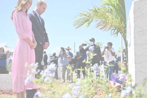 Kate Middleton and Prince William pay tribute to victims of 185mph hurricane on final day of their..