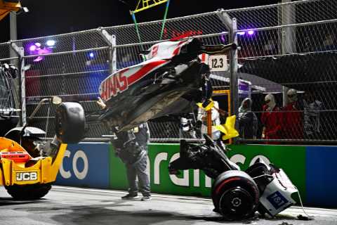 Mick Schumacher reveals he’s ‘OK’ after horror 170mph F1 crash but Haas star will not race in Saudi ..