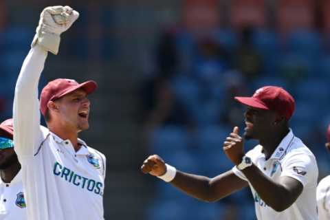 West Indies thrash pitiful England by ten wickets as Joe Root’s side slump to BOTTOM of World Test..