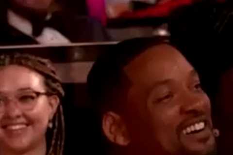 Will Smith LAUGHED at Chris Rock’s Jada joke before storming on stage and slapping him