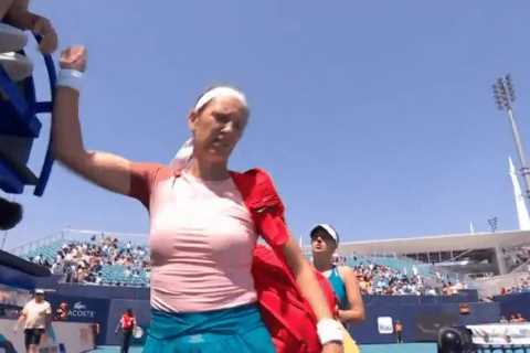 Watch Victoria Azarenka FORFEIT Miami Open match and storm off court leaving opponent, 16, confused ..