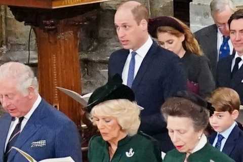 The Queen, Princess Anne and Camilla are all wearing green at Prince Philip’s thanksgiving service..