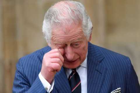 Prince Charles wipes away tears after moving service to beloved dad Philip as Royal Family pay..