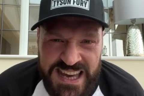 Tyson Fury vows to ‘teach Dillian Whyte a lesson’ after Brit rival refused to show up at press..