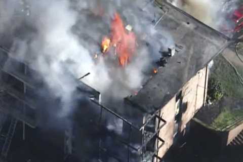 Shock video of Forestville fire shows flames ‘engulfing four floors’ and heavy smoke at Maryland..