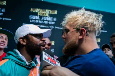 ‘He wouldn’t fight me’ – Jake Paul calls out Floyd Mayweather and mocks boxing legend’s hair after..
