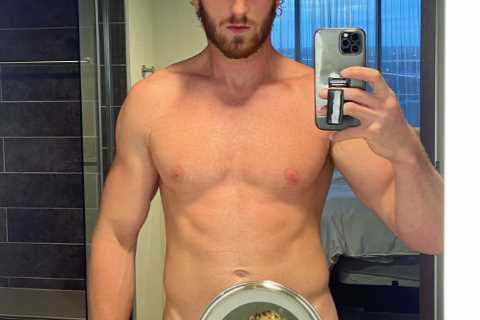 Logan Paul strips naked and covers privates with just a picture of himself to celebrate his birthday