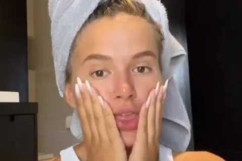 Fresh-faced Molly-Mae Hague enjoys home pamper session as she makes the most of ‘rare day off’