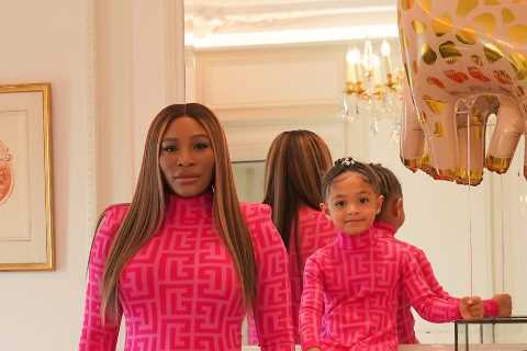 Serena Williams stuns as she and daughter Alexis wear matching pink dresses