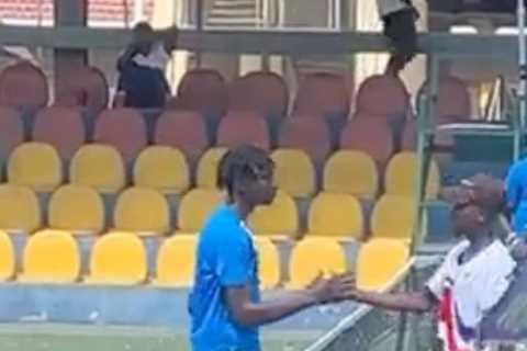 Watch tennis ace channel inner Will Smith by brutally SLAPPING opponent in the face after losing..