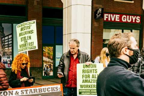 N.L.R.B. counsel calls for a ban on mandatory anti-union meetings.