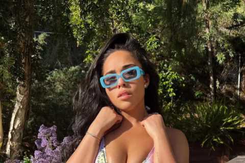 Kardashian enemy Jordyn Woods busts out of bikini &amp; shows off major underboob as ex-friends hit ..