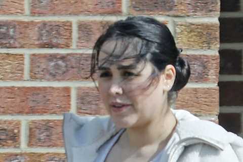 Geordie Shore star Marnie Simpson shows off growing baby bump at wildlife park with fiance Casey..