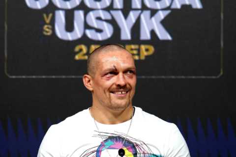 ‘He was torn apart’ – Usyk’s wife reveals he shed one-and-a-half STONE in a week after Russia’s..
