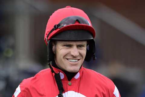 Jockey Nick Scholfield leaves track in ambulance after nasty Cheltenham fall with racing delayed