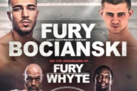Tommy Fury vs Daniel Bocianski: UK start time, live stream, TV channel for Tyson Fury vs Dillian..
