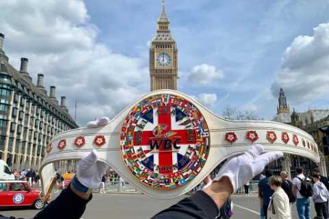 WBC shows off new ‘Union Belt’ set to be awarded to winner of Tyson Fury’s all-British showdown..