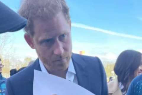 Prince Harry and Meghan Markle are seen in Europe for first time since Megxit after secret meeting..