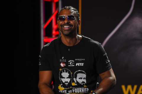 John Fury wants ‘hater’ David Haye BANNED from commentating on son Tyson after Dillian Whyte fight..