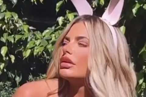Megan Barton Hanson transforms into sexy Easter bunny as she dons racy costume for egg hunt