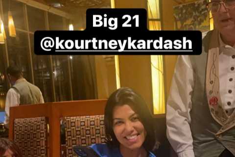 Inside Kourtney Kardashian’s low-key 43rd birthday featuring Mickey Mouse-themed dinner with Travis ..