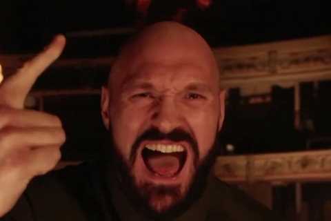 Watch Tyson Fury link up with US singer for new rendition of iconic American Pie ahead of Dillian..