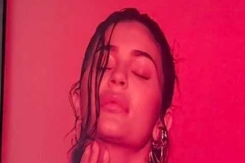 Kylie Jenner nearly busts out of tiny latex top in jaw-dropping new TikTok just two months after..
