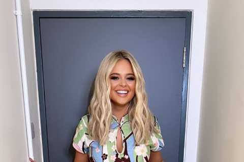 Emily Atack stuns in mini-dress backstage at Celebrity Juice