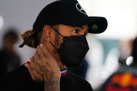 ‘We’re all in pain’ – Lewis Hamilton writes off F1 title hopes after slumping to 14th place finish..