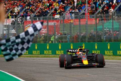 Max Verstappen wins incident packed Emilia Romagna GP and LAPS 14th placed Lewis Hamilton as Norris ..