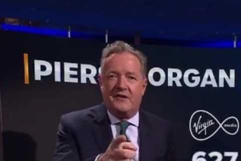 Piers Morgan reveals first snaps of him in his brand new TalkTV studio ahead of launch night clash..
