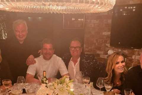 Amanda Holden fans all say the same thing as she has dinner with Eammon Holmes, Ruth Langsford and..
