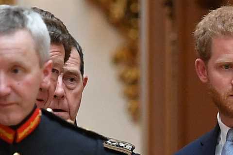 Prince Harry is whipped by Meghan Markle, she leads him round by his nose &amp; he’s an..