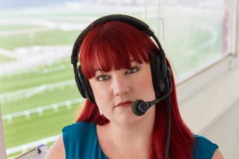 Horse race track hires Britain’s first female on-course commentator