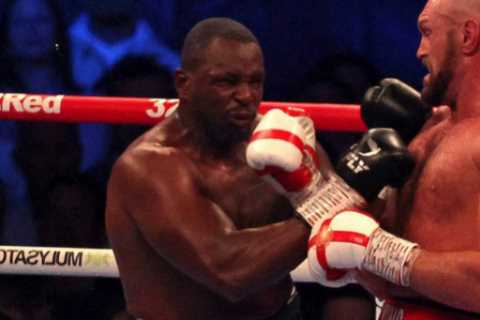 Incredible photo shows moment Dillian Whyte’s TOOTH flies through the air after Tyson Fury’s brutal ..